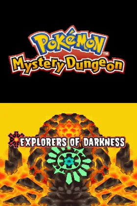 Pokemon Mystery Dungeon - Explorers of Darkness (USA) screen shot title